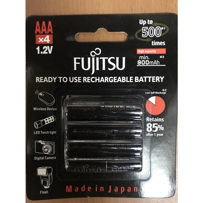 Ready Jt Baterai Cas Fujitsu 950Mah Aaa Batre Charger A3 Fujitsu 950Mah Isi 4