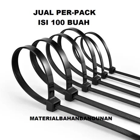 

Isi 100 pcs Cable Ties 9 x 900mm Tali Pengikat Tis 90cm Tahan Sinar UV