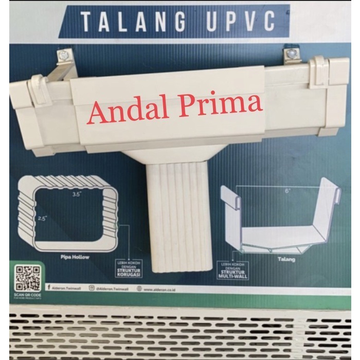 Set talang alderon Upvc 3m - talang air