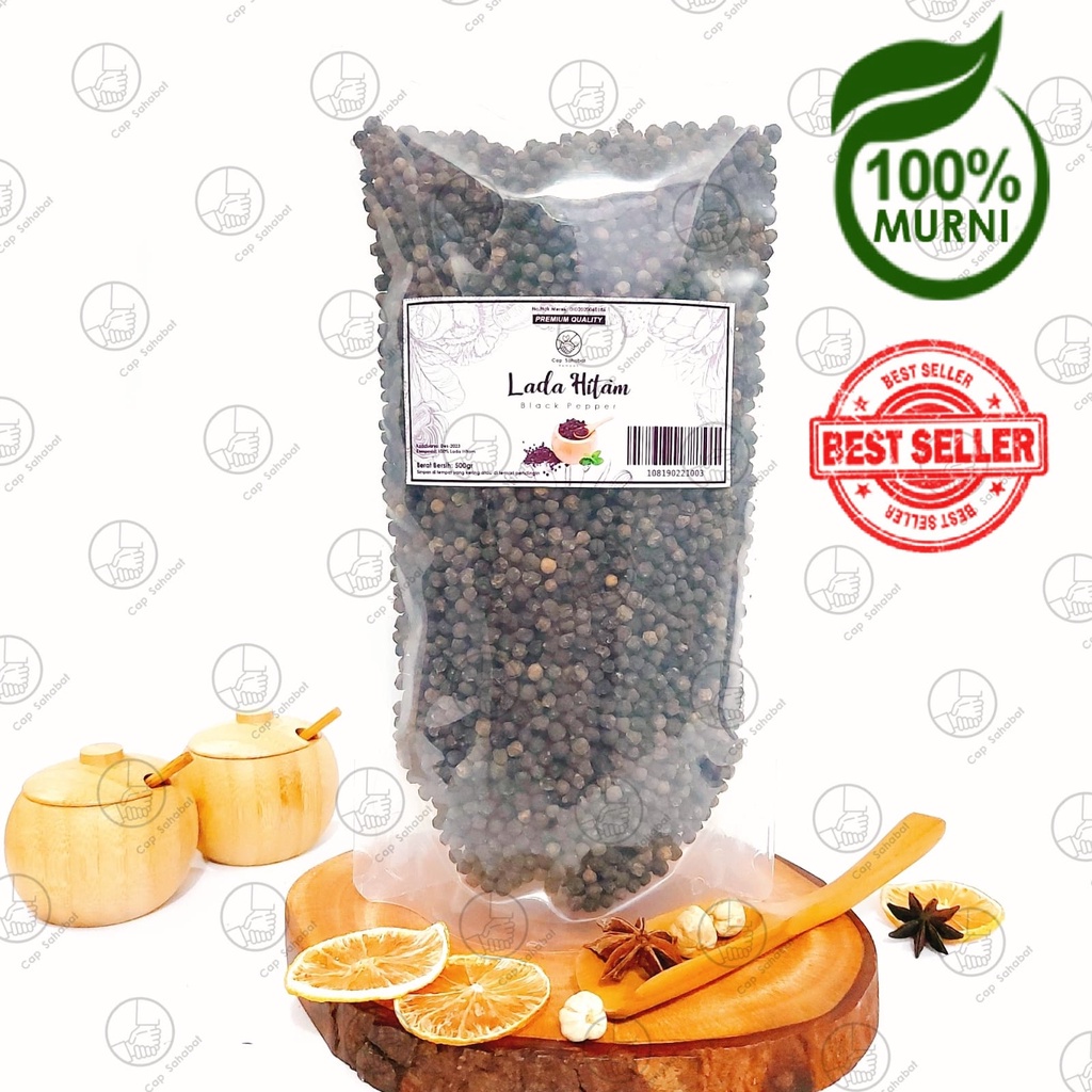 

HJE 500gr Biji Lada Hitam Utuh / Whole Black Pepper / Rempah / JSR 100% PREMIUM QUALITY