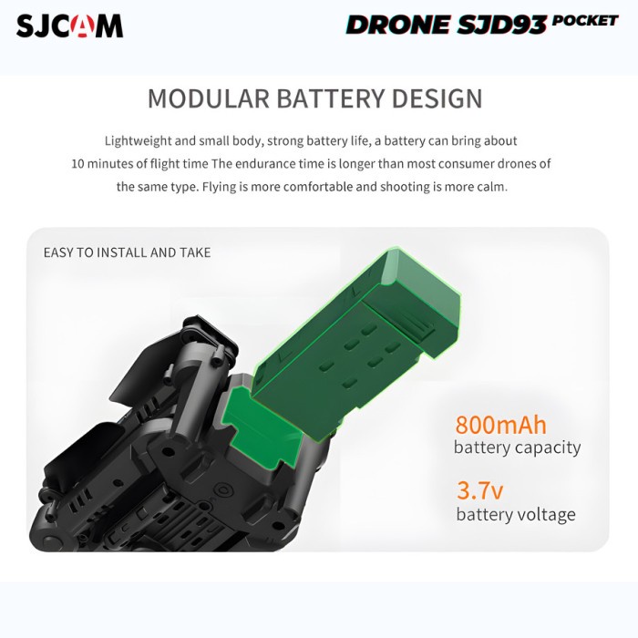 Sjcam Drone K3 Single 4K Mini Single Camera Wifi Fpv Wide