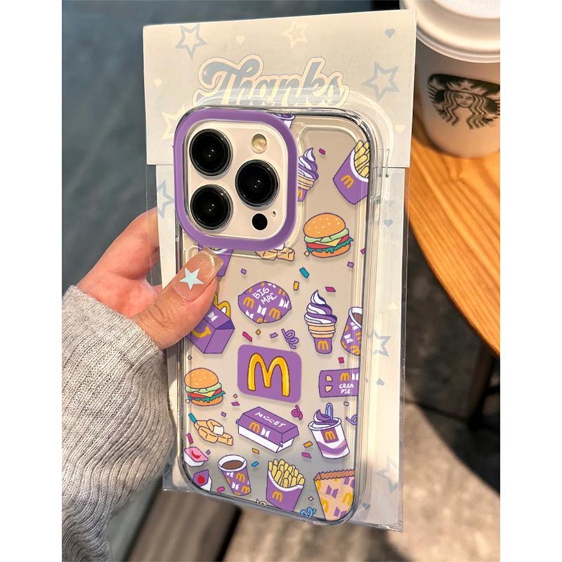 Mcdonald'S Makanan Couple Soft Case Iphone 17 Pro Max 17 Air 16E 15 Pro Max 11 13 Pro Max Ip 12 13 M