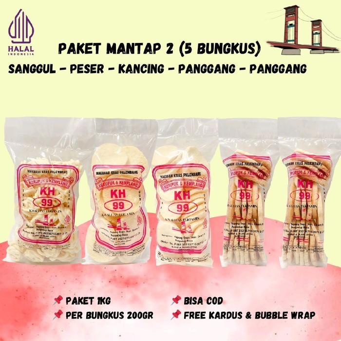 

Paket 5 bungkus mantap 2 (Sanggul - Peser - Kancing - Panggang - Panggang)