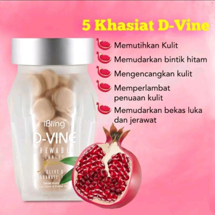Terbaru D VINE COLLAGEN ORIGINAL SUPLEMEN PEMUTIH KULIT DVINE termurah