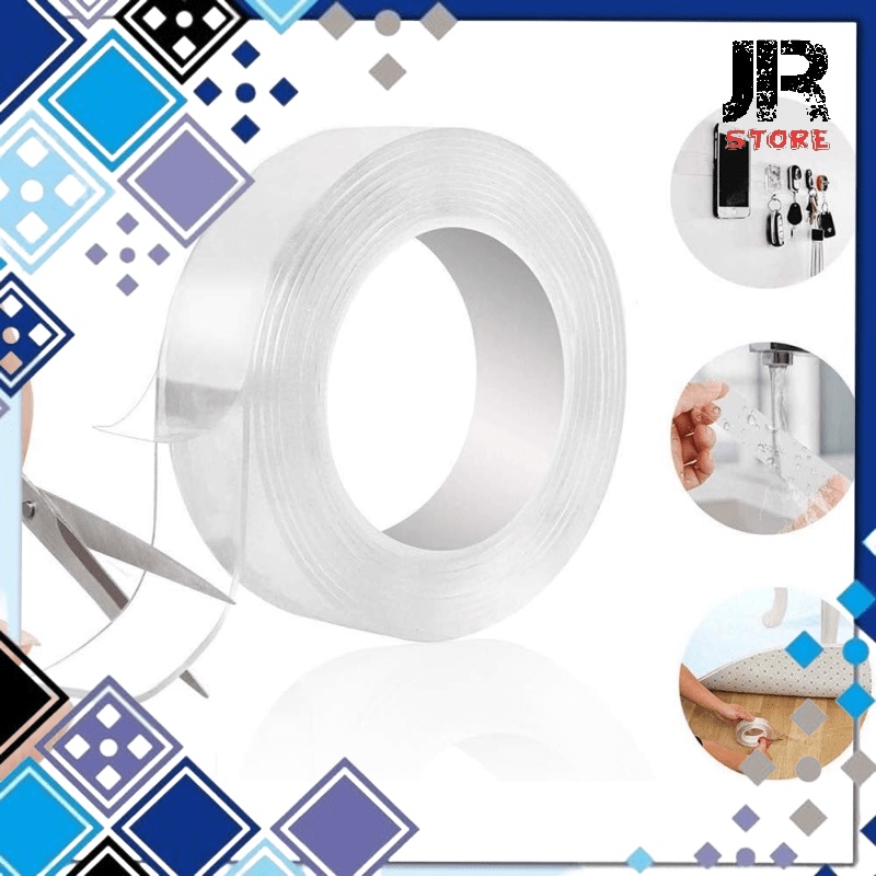 

Double Tape Perekat Acrylic Nano Washable Adhesive 2m 1cm Tv030 Transparent