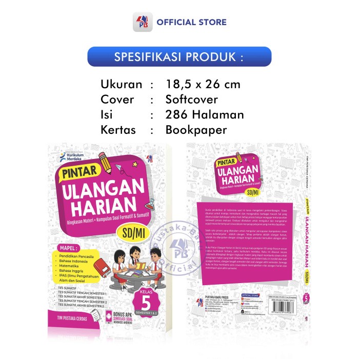 

Buku Ulangan Harian Sd Kelas 5 Kurikulum Merdeka / Pintar Ulangan Harian Kelas 5 Kurikulum Merdeka