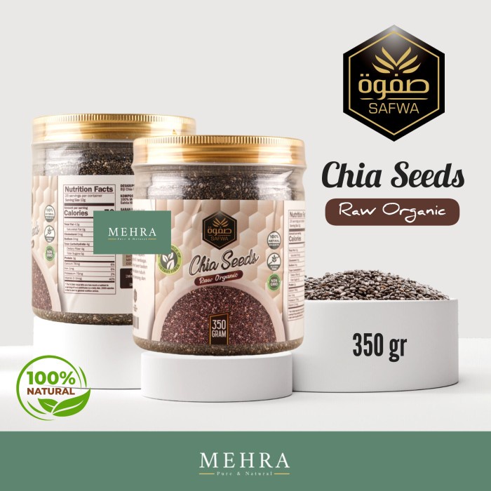 

CHIA SEEDS ORGANIC SAFWA 350 gr