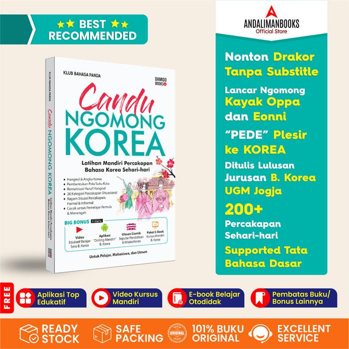 

Buku Percakapan Korea - Candu Ngomong Korea - Buku Belajar Bahasa Korea