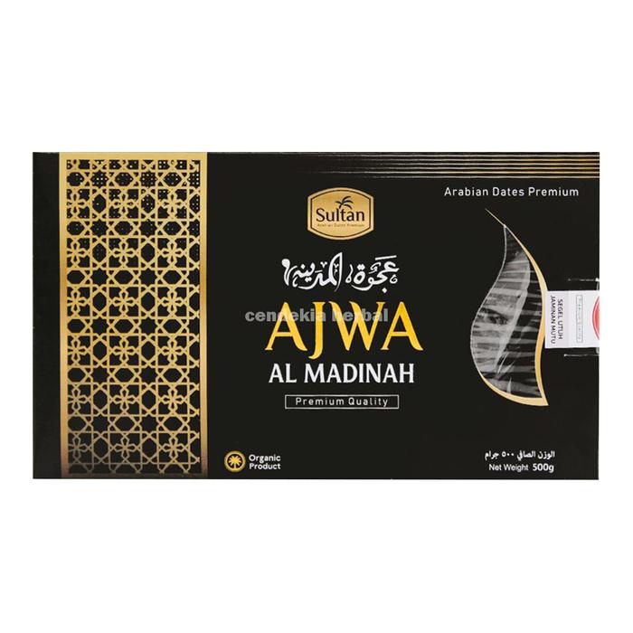 

Kurma Ajwa Asli Al-Madinah Ajwa Aliyah 500gr Kualitas Premium Kurma Legit MPASI Bosster