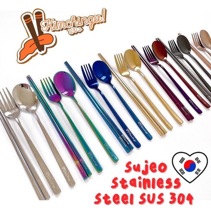 PAKET LUSINAN 12PCS SENDOK GARPU KOREA