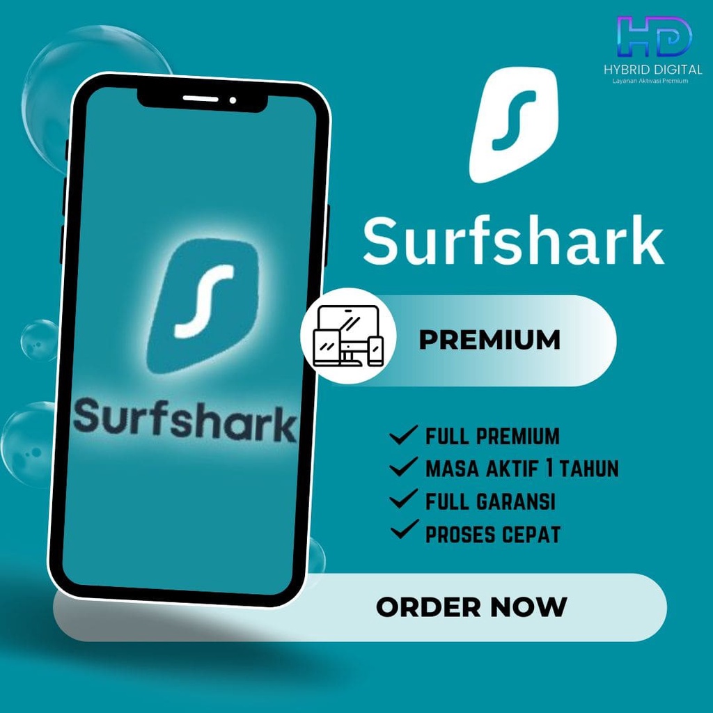 Software Surfshark Vpn 100% 1Thn Original | Seller Amanah Akun Premium Langganan Sendiri