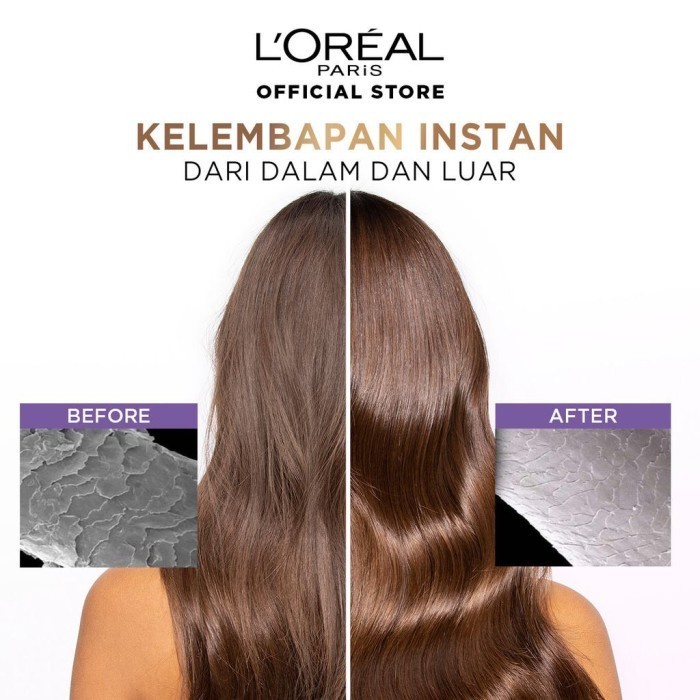 LOreal Paris Elseve Hyaluron Moisture Hydra Filling Night Hair Cream - Masker Rambut- Vitamin Rambut
