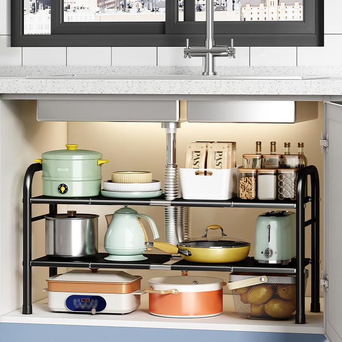SALE PROMO DEJAVU RAK PANCI BAWAH WASTAFEL KITCHEN SET PENYIMPANAN DAPUR SERBAGUNA STAINLESS STEEL