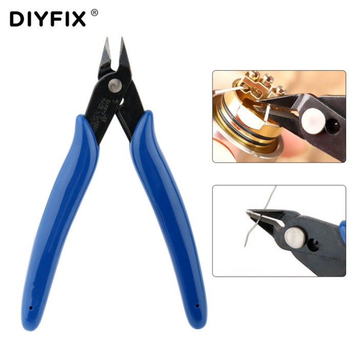 TERPERCAYA 6 In 1 Vape DIY Alat Set Coil Jig Keramik Pinset Bersih Sikat Kawat
