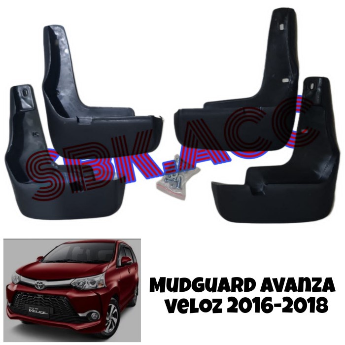 TOP" MUDGUARD MUD GUARD AVANZA VELOZ 2016 2017 2018/ KARPET LUMPUR VELOZ