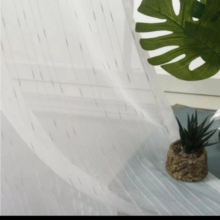 ADT- Vitrase Gorden Jendela Motip Gerimis Bahan Tebal Hordeng Ruang Tamu