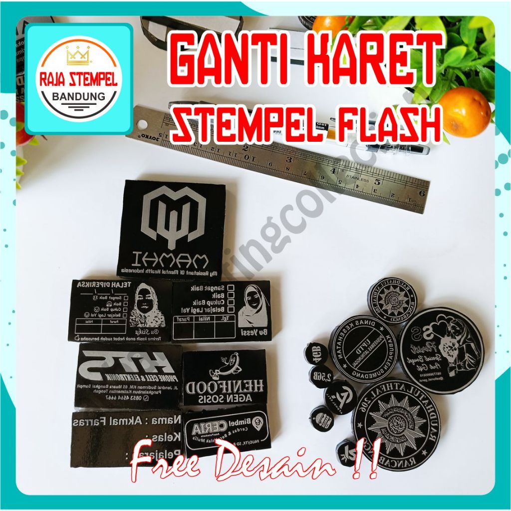

iK! Ganti Karet Stempel Flash Pengganti Otomatis Cepat Murah Hemat