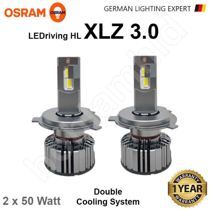 [Good] Lampu LED Mobil H4 Hi/Lo OSRAM XLZ New Generation Bohlam Putih LED