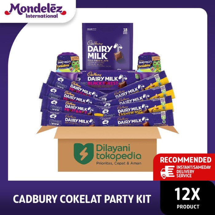 

Promo Cadbury Cokelat Party Kit - 12 Pack Ready