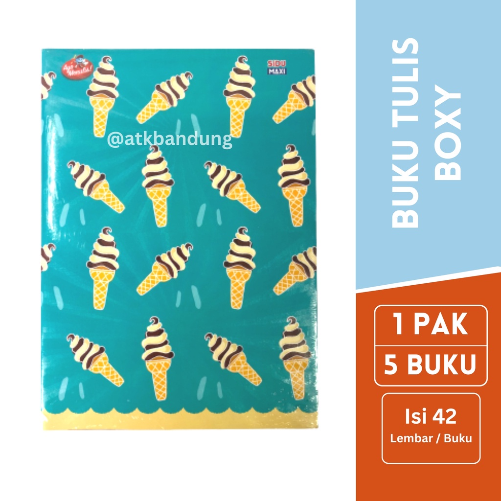 

IK! Sinar Dunia Buku Tulis SIDU MAXI B Boss Ukuran Boxy B5 42 Lembar - Jual Pak ( isi 5 ) SHSNP