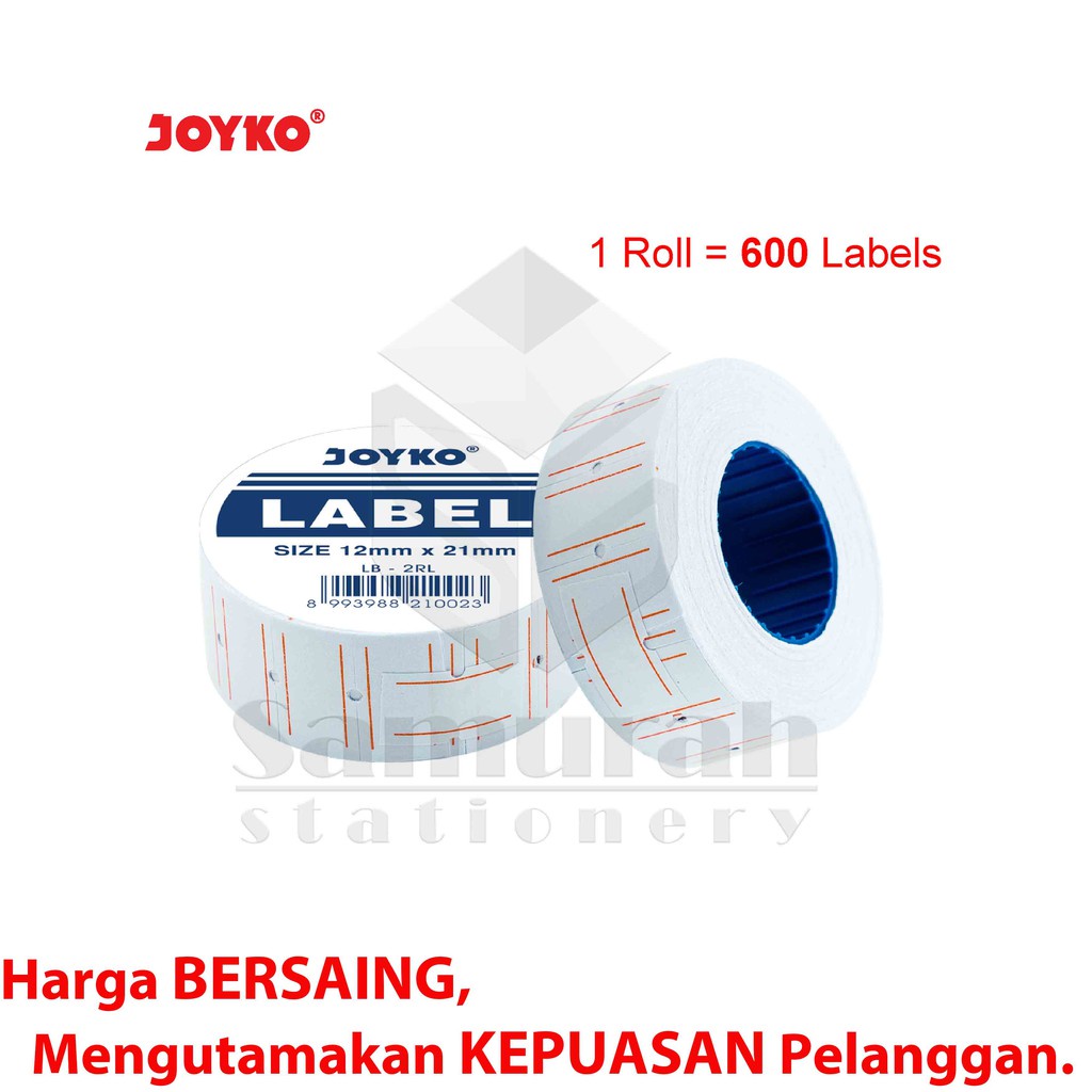 

IK! Kertas Label Rol LB-2RL Joyko 1 Baris / Label LB 2RL 1 untuk MX 5500 M PL 6600