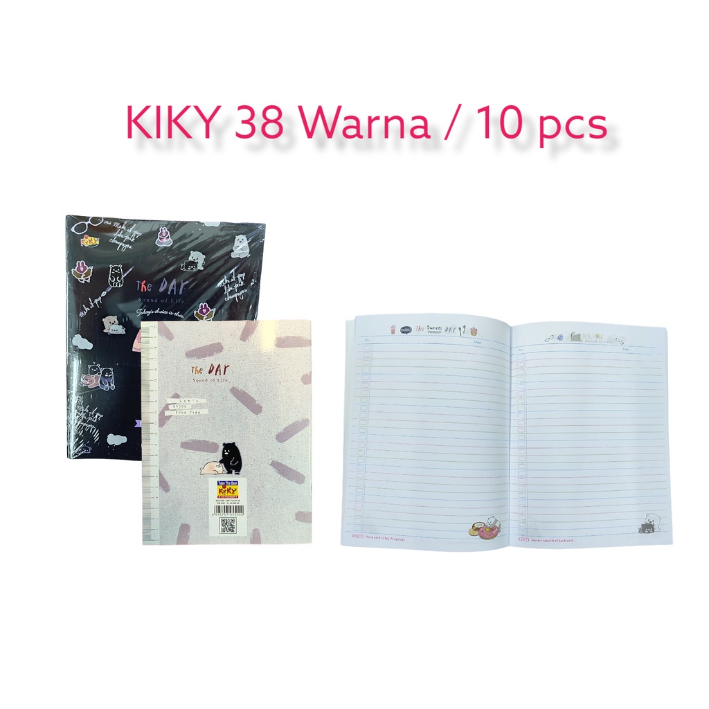 

IK! Buku Tulis Warna Kiky 38 Lembar 1 pack isi 10 pcs Buku
