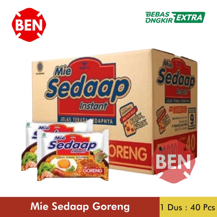 

Ready Mie Sedaap Goreng 1 Dus 40 Bungkus Bks - Sedap Indomie Instant Grosir