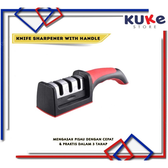 KUKE Alat Asahan Pisau & Gunting 3 Step / KUKE Pengasah Pisau Dengan 3 A7E7