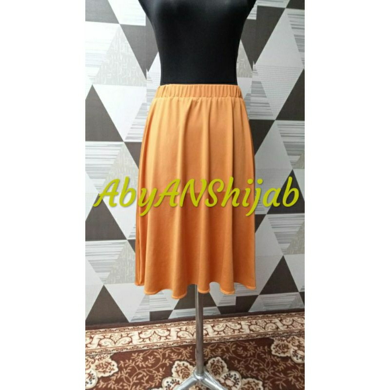 Rok Senam Payung Selutut/Rok Senam Olahraga Muslimah Zumba Aerobic Spandek Jersey
