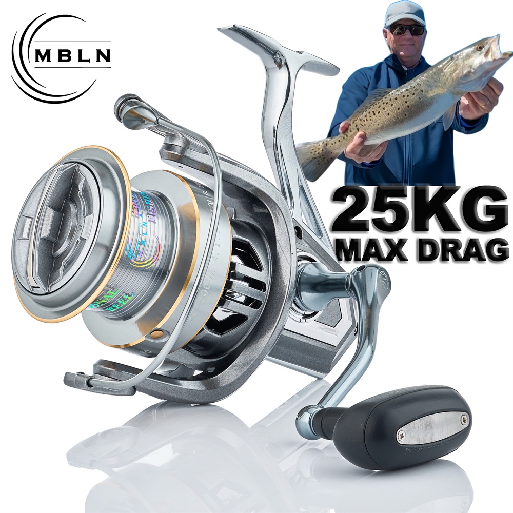 VIE MBLN Brand,90% Full Metal,25kg/55lb,spinning Fishing Reel,Alloy Foot,Alloy Handle,Alloy Foot,All