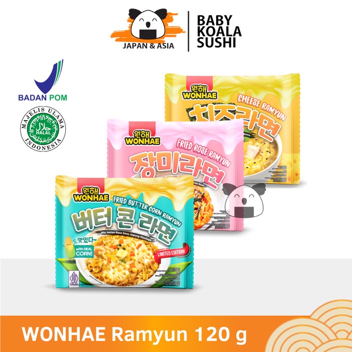 

Ready Wonhae Korean Cheese Ramyun 120 G Halal Mie Instan Ala Korea