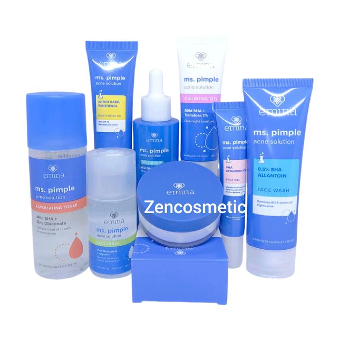 Paket Emina Ms Pimple Acne Solutions / Emina Ms Pimple Series / Paket Skincare Remaja / Paket