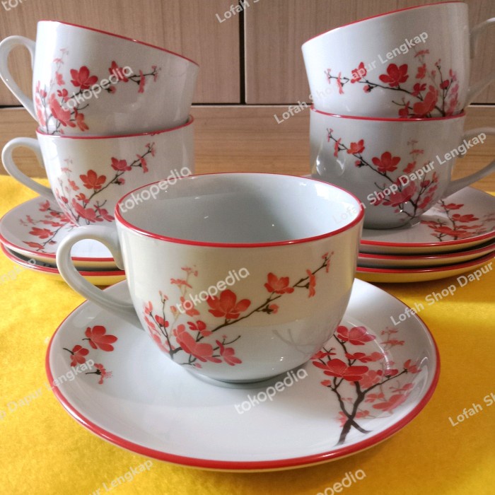 cangkir keramik/ cangkir tea set/ cangkir kopi/cangkir coffee sakura