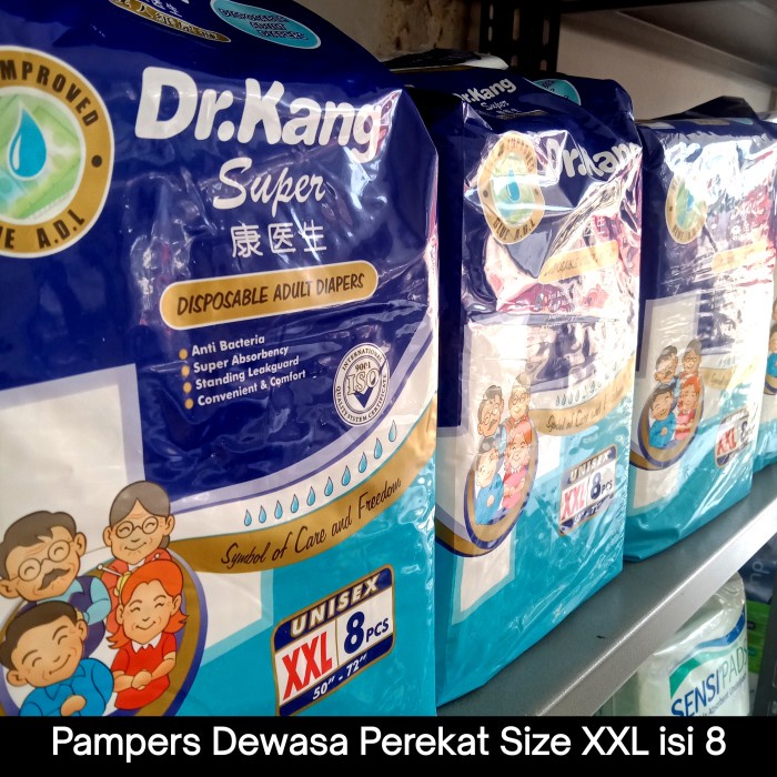 Ready Pampers Dewasa Perekat Size XXL isi 8 Pcs Dr.Kang