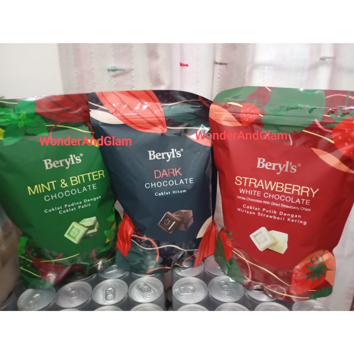 

Terlaris Coklat Beryls Mint&Bitter Dark Choco Strawberry 280Gram Malaysia Ready
