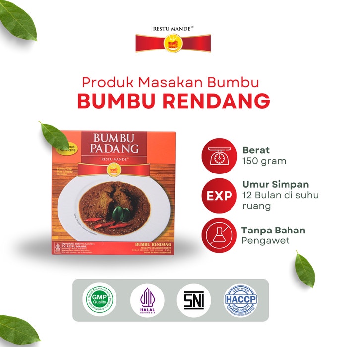 

HJK [PalingLaku] Bumbu Rendang Padang Restu Mande 150gram