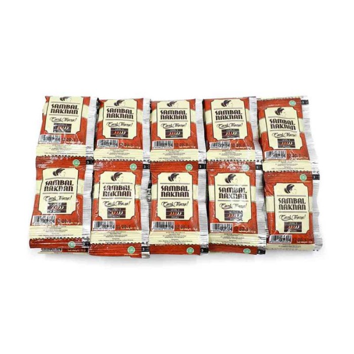 

HJK Sambal naknan sachet (50 sachet)