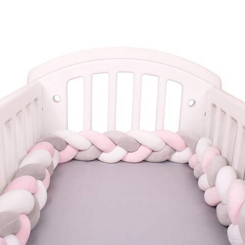 Baby Bumper Kepang Mix 3 Warna Pelindung Pembatas Ranjang Box Bed Bayi #Gratisongkir