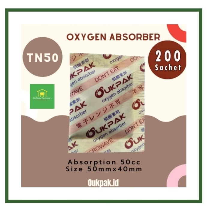 

Pengawet Makanan Oukpak 50cc Oxygen Absorber Oksigen Halal
