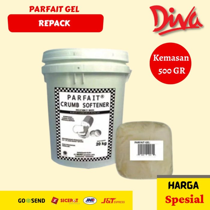 

Parfait Gel 500gr Crumb Softener / Penghalus roti [kemasan repack]