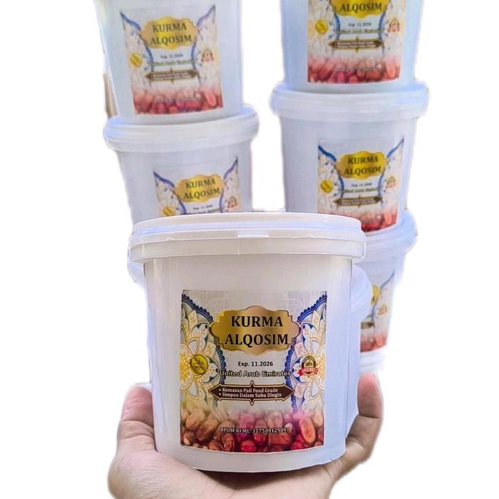 New Kurma Al Qaseem 2 Ember 30ribu 1kg Kemasan ember Makanan Cemilan Toples Kering Snack Berkualitas