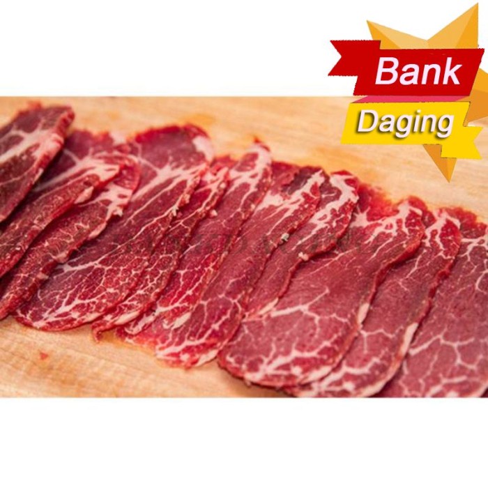

HJK DAGING SLICE - TANPA LEMAK - 500GRAM BANKDAGING