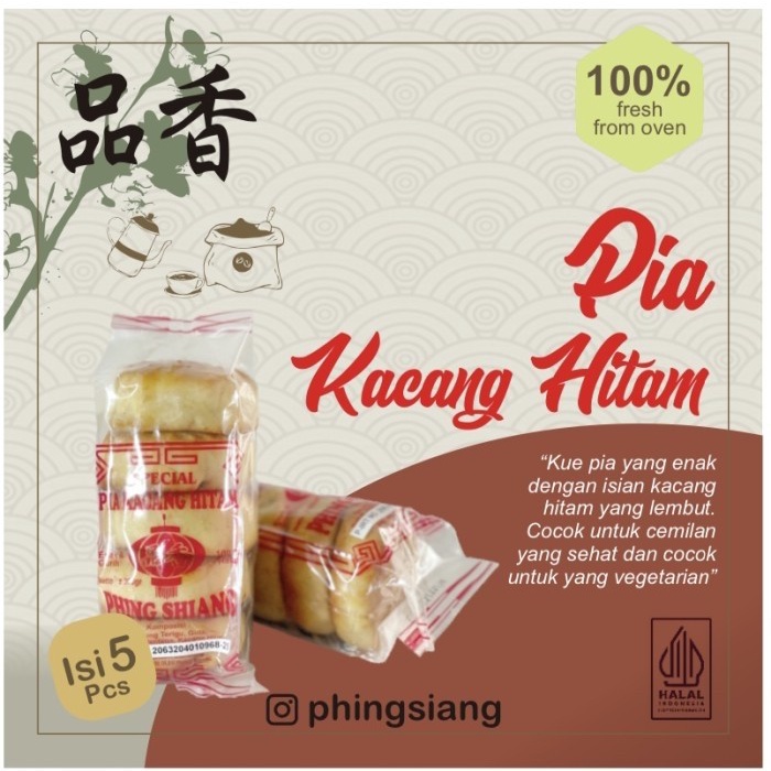 

HJK Pia kacang hitam phing siang isi 5