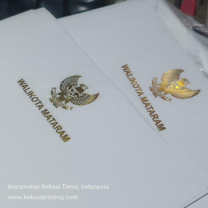 CETAK KOP SURAT HVS 80 GRAM + LOGO GARUDA EMAS POLOS