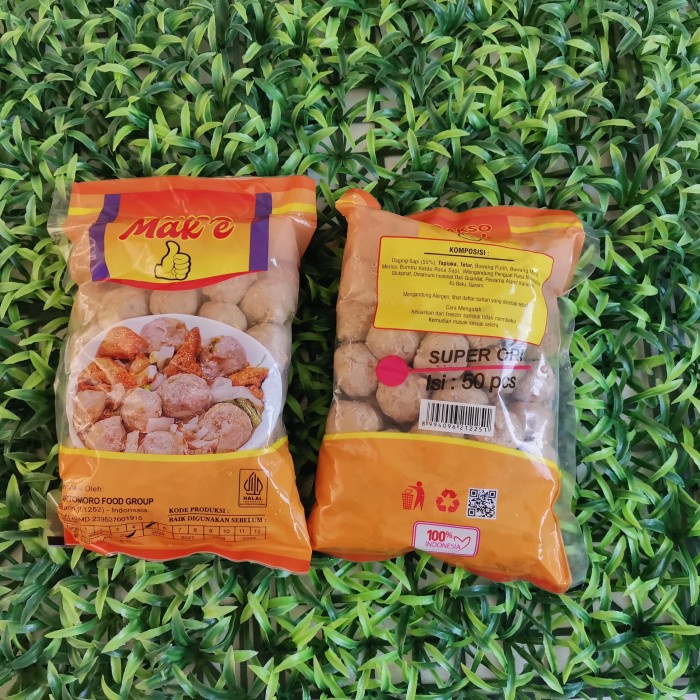

Bakso Super Ori Mak'e Berat 500gr - isi 50