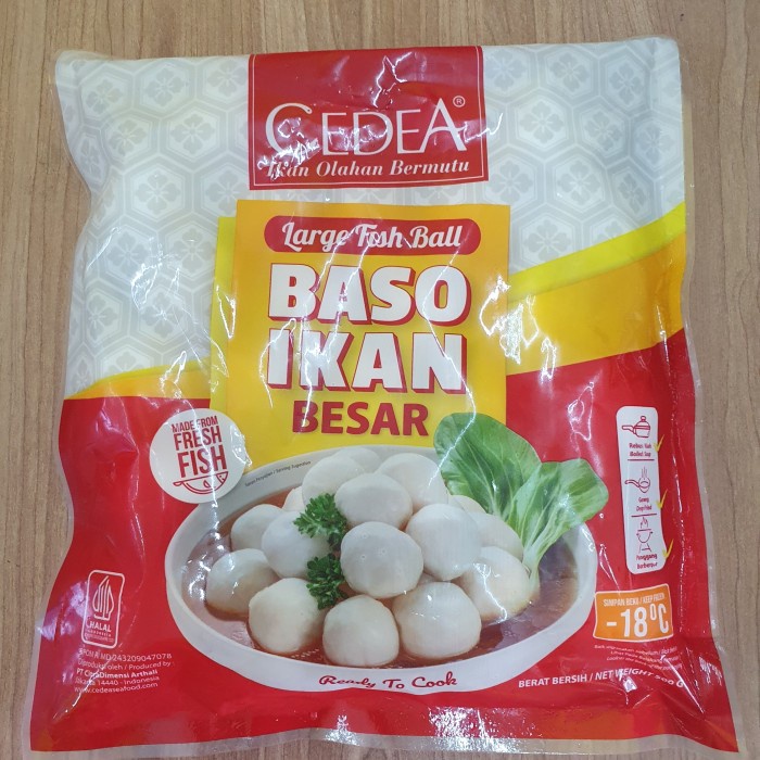 

cedea baso ikan besar 500g