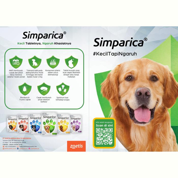 Simparica Obat Kutu Anjing / Obat Demodex Anjing (1 Tablet) Produk Unggulan