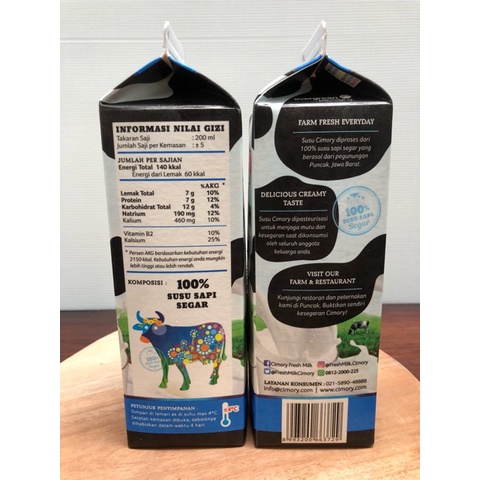

Cimory Fresh Milk Full Cream Susu 1Liter