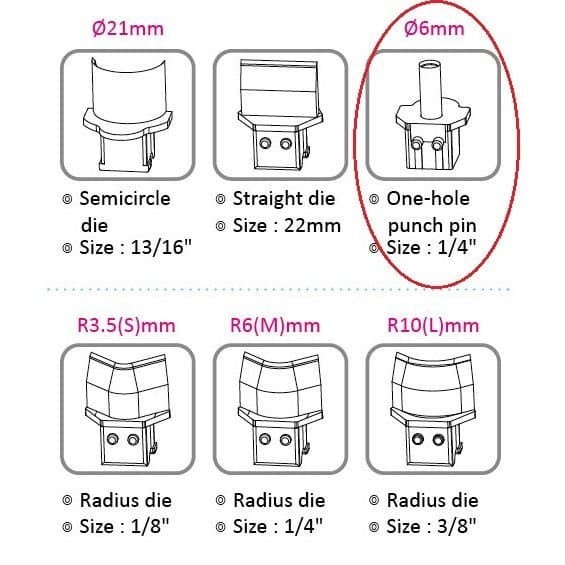 Promo Terbatas Mata Pisau/ Sparepart Kw-Trio 9521/ One-Hole Punch Pin/ Mata Pisau Aman