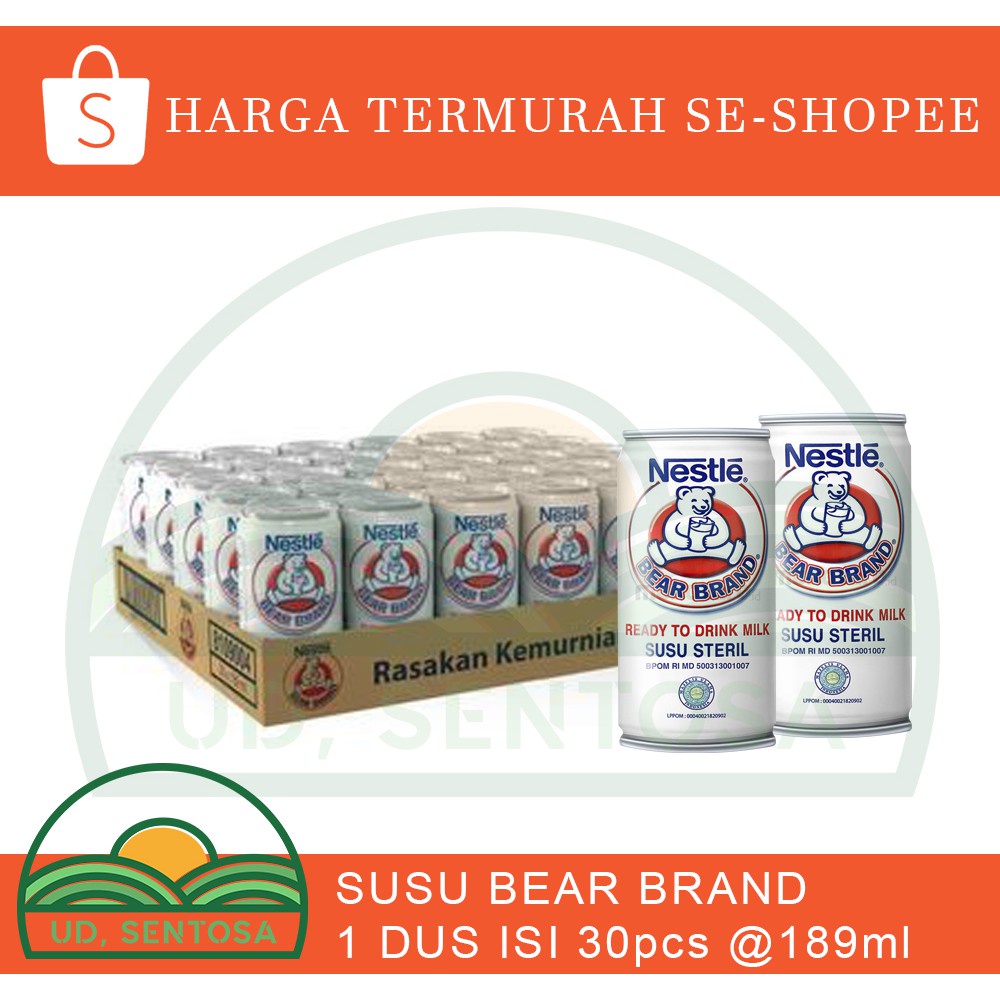 

SUSU BERUANG BEAR BRAND KARTON ISI 30 @ 189ML